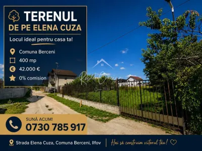 Teren 400 mp, Comuna Berceni - Berceni