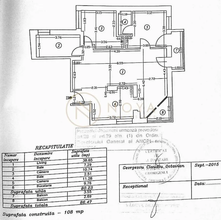 Apartament cu 3 camere de vanzare | Calea Dorobanti Ambasada Belgiei - foto 10