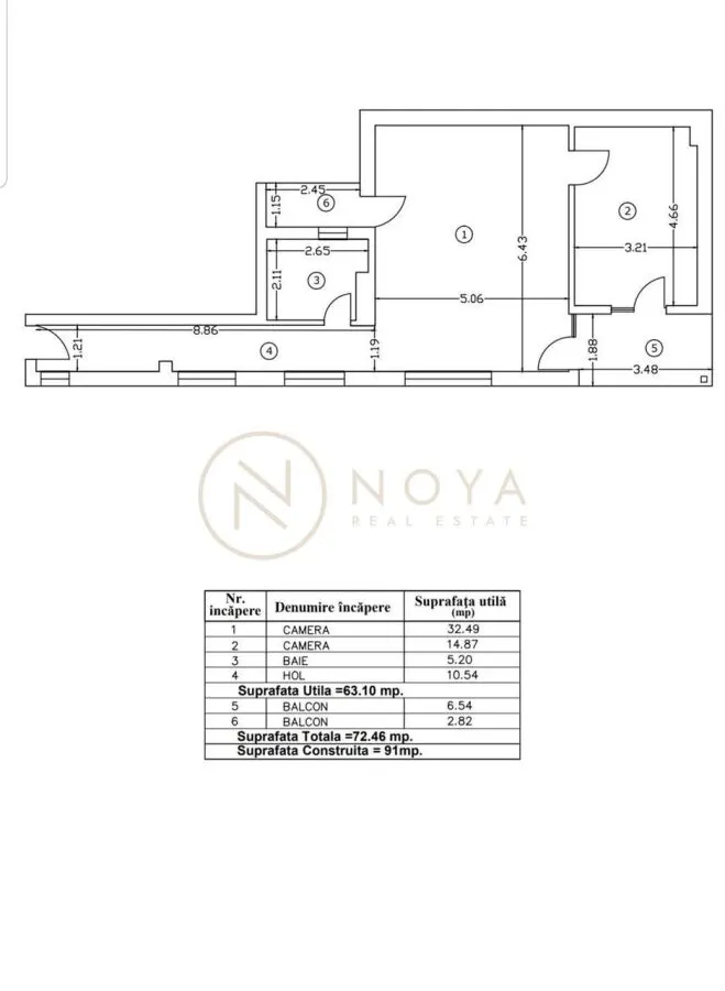 Apartament cu 2 camere Militari - Dezrobirii mobilat 72 mp cu parcare - foto 10