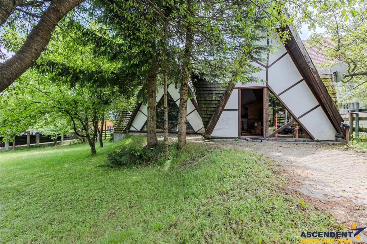 Resedinta versatila, 7 incaperi, camin elegant, terase, lot 800 mp, locuire/ turism. - foto 11
