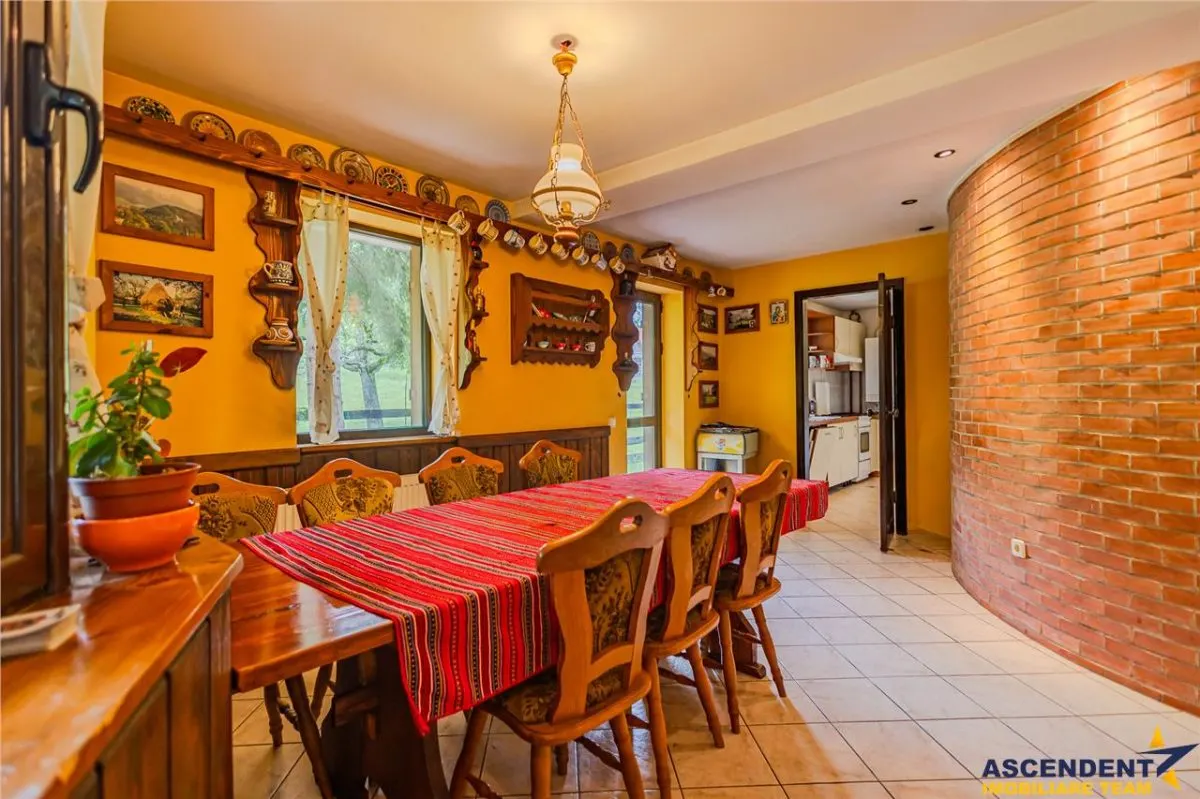 Resedinta versatila, 7 incaperi, camin elegant, terase, lot 800 mp, locuire/ turism. - foto 14