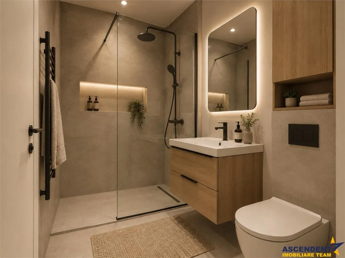 Dublu confort: 2 camere decomandate, 2 bai, 2 balcoane, clasa A, Avantgarden, Brasov - foto 7