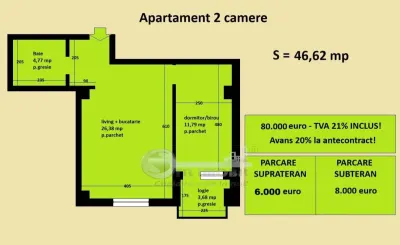 Apartament 2 camere Cug Valea Adanca, bloc nou, cartier rezidential - foto 11