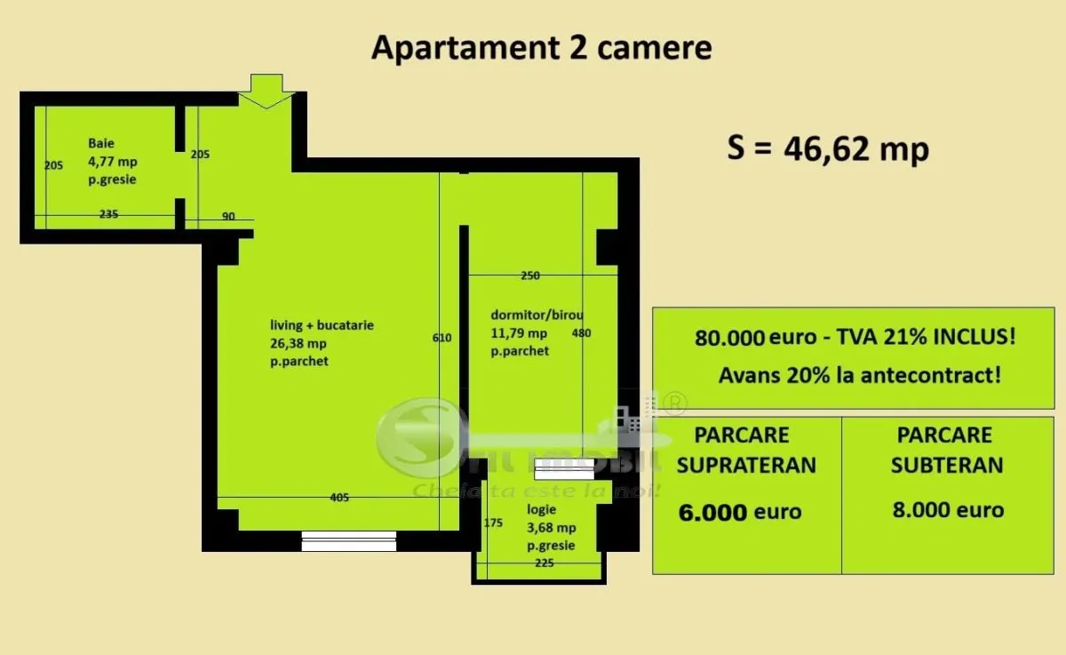 Apartament 2 camere Cug Valea Adanca, bloc nou, cartier rezidential - foto 11