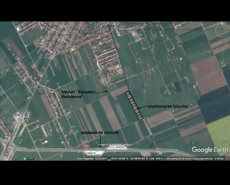 Teren intravilan de vanzare â€“ Sanpetru, Brasov | 500 mp | Ideal pentru casă - foto 1