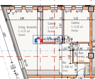 Vanzare apartament 3 camere bloc nou zona Ambient Someseni, Cluj-Napoca - foto 3