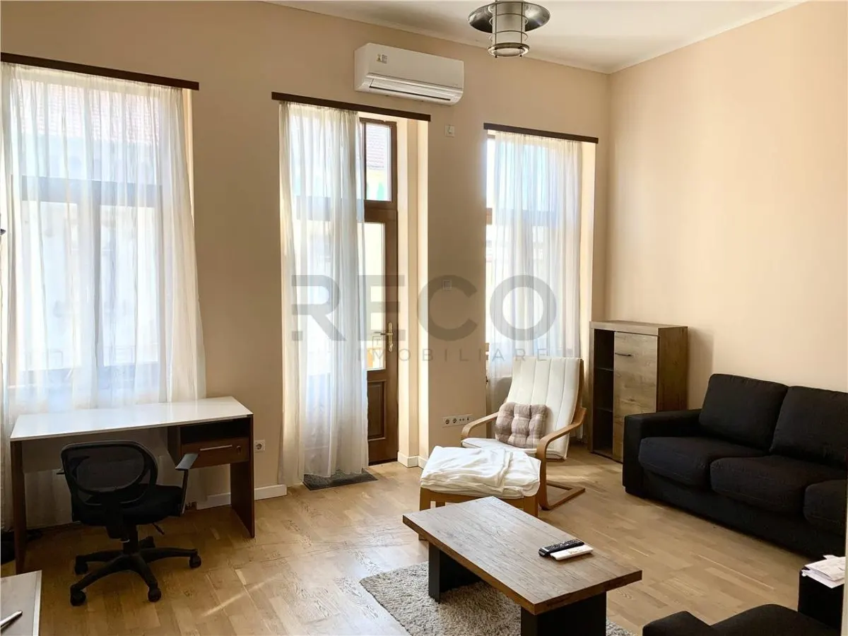 RECO  Apartament de închiriat cu 2 camere, ultracentral, complet renovatÂ 60 mp, etaj 1, aproape de Universitate - foto 1