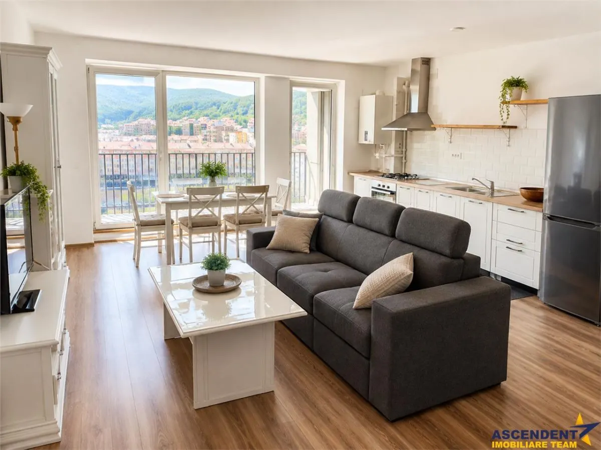 2 camere,bloc nou 2024, 64 mp, terasa, panorama montana, parcare subterana, boxa, Racadau, Brasov - foto 3