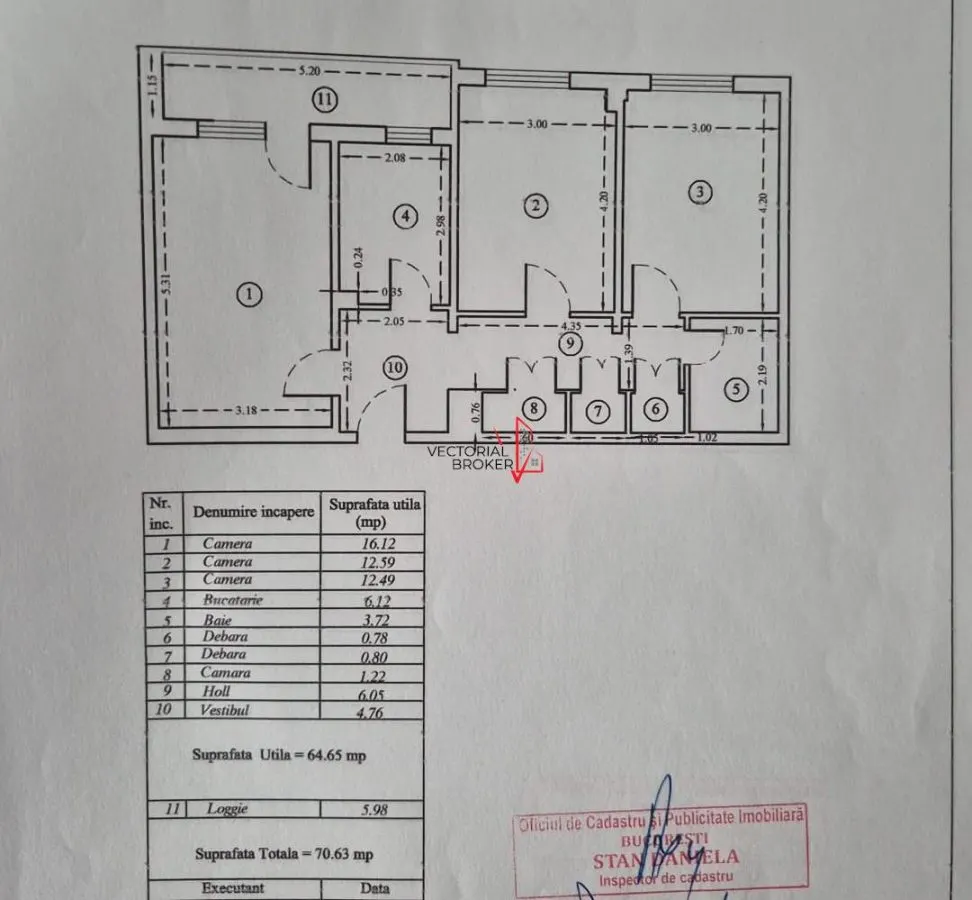 Apartament 3 camere decomandate, et.4, renovat, mobilat, 71mp, Basarabia- Pta Muncii - foto 8
