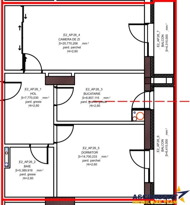 Decomandat, etaj2, bloc nou, 67 mp, 2 balcoane, parcare proprie,Tudor, Targu Mures - foto 10
