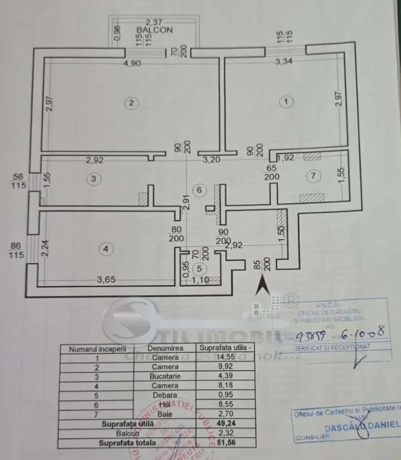 Apartament 3 camere, 52mp, mobilat - utilat, Păcurari - foto 8
