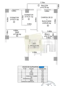 Apartament 3 camere etaj 3 cu balcon zona bd. Mihai Viteazu - foto 5