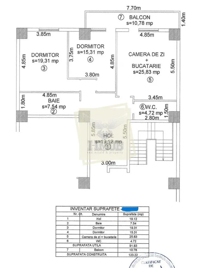 Apartament 3 camere etaj 3 cu balcon zona bd. Mihai Viteazu - foto 5