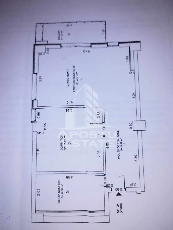 Apartament cu 2 camere, semidecomandat, bloc nou, zona Soarelui - foto 9