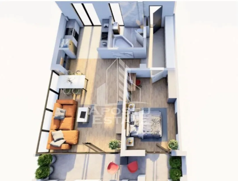 Apartament cu 2 camere, bloc nou, etajul 1, zona Girocului - foto 3