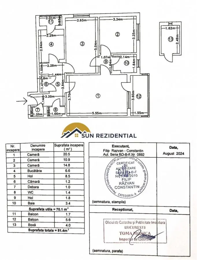 Basarabiei-2 minute de metrou, apartament 3 camere, bloc reabilitat, zona verde - foto 19