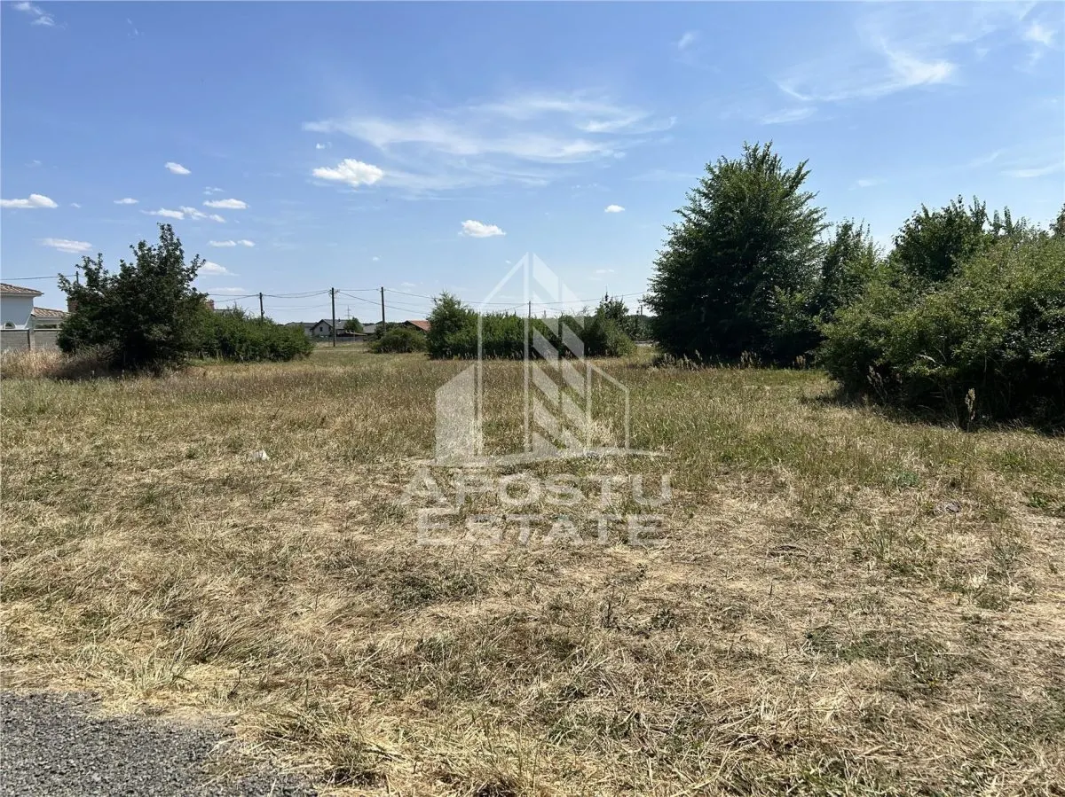 Parcela de teren 916 mp, de vanzare, front stradal 20 ml, Dumbravita. - foto 2