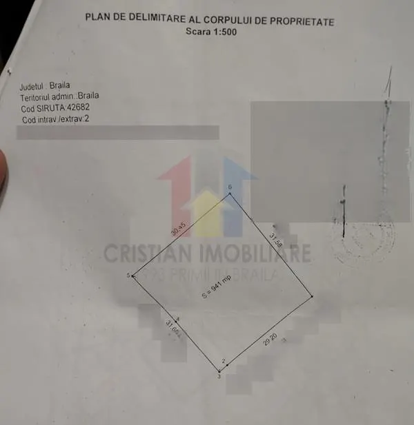 Teren in Suprafata de 941 mp, Deschidere 30 m, zona Excelenta  Chercea - foto 5