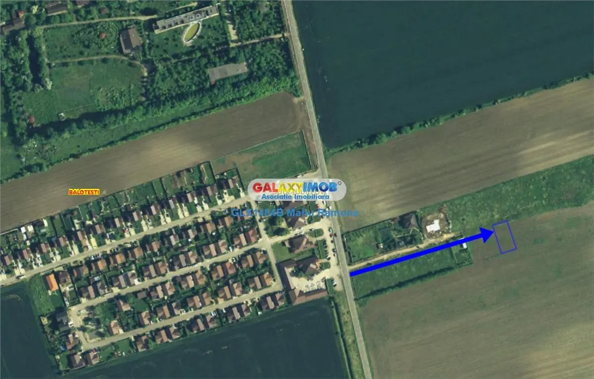 Teren pentru constructii, 704 mp Balotesti, zona inel A0 - foto 1
