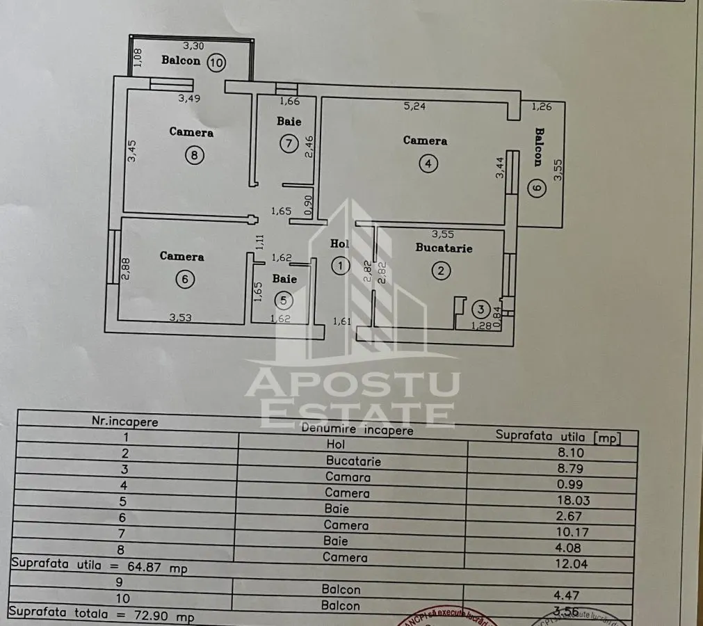 Apartament 3 camere de vanzare, zona Aradului, Timisoara - foto 9