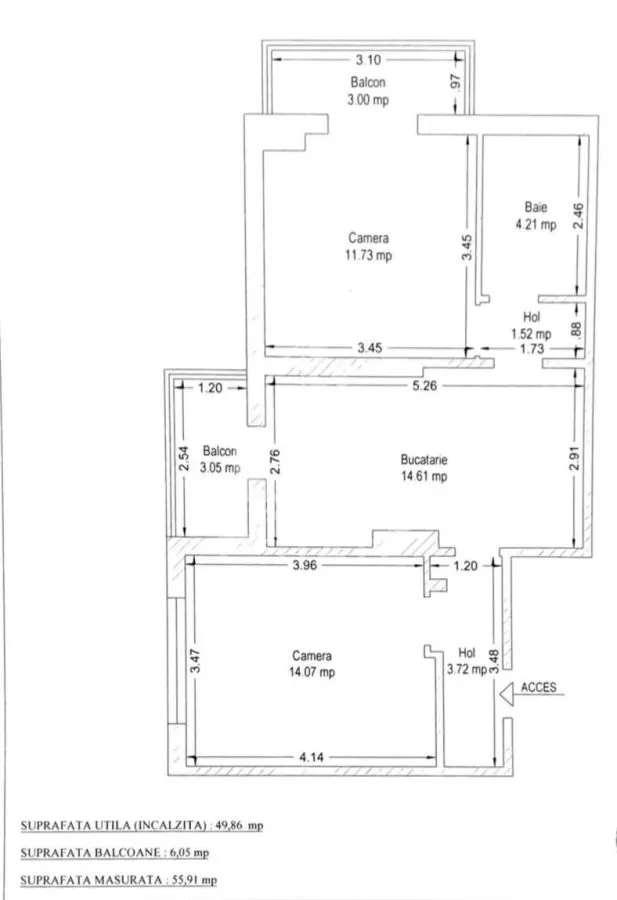 Apartament 2 camere de vanzare,zona Dorobantilor, Timisoara - foto 13