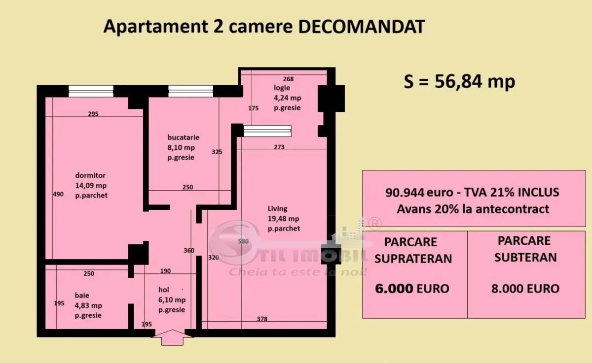 Apartament decomandat Cug Valea Adanca, bloc nou, cartier rezidential - foto 2