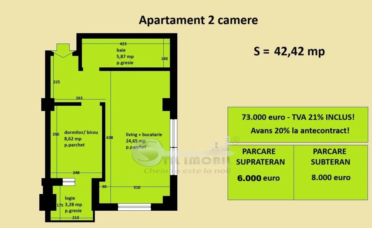Apartament 2 camere Cug Valea Adanca, bloc nou, cartier rezidential - foto 2