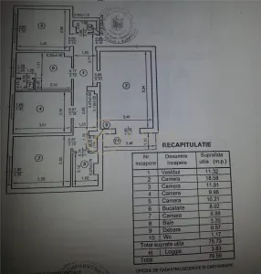 Apartament cu 4 camere 80 mp bloc reabilitat | zona Domenii Turda - foto 15