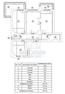 Apartament 3 camere decomandat, 77 mp, Nicolina - Boxa si 2 locuri de parcare - foto 2