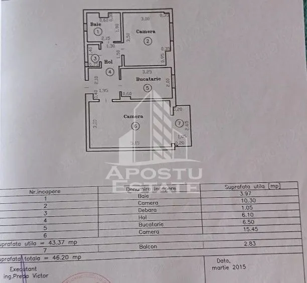 Apartament cu 2 camere, de vanzare, zona Girocului, Timisoara - foto 9