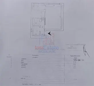 Apartament 1 camera de vanzare in zona Podu de Fier | 38 mp | Etaj 1 - foto 9