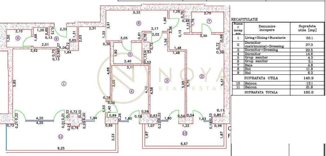 Inchiriere apartament 4 camere 145mp Cortina 126 Iancu Nicolae - foto 13
