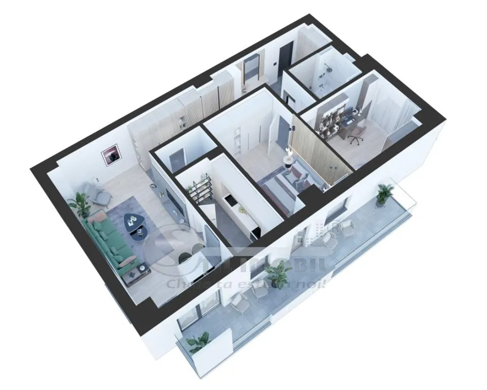Apartament 3 camere, Rond Vechi Selgros, 99 mp, 2 bai, bloc nou la bulevard - foto 2