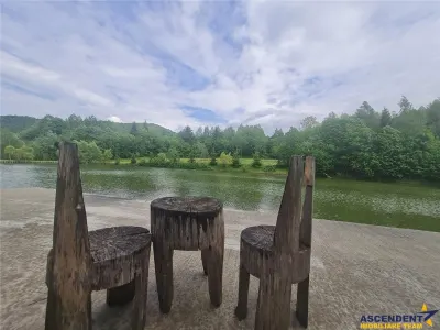 FILM! Oaza paradisiaca cu lac, vedere catre Bucegi, Glajerie/ Rasnov, pretabil Casute/Pensiune - foto 6