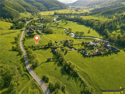 Teren cu potential, 3.100 mp, remarcabila incadrare, langa drumul principal, Catrusa, Covasna - Targu Secuiesc