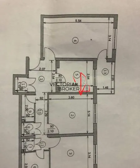 3 camere decomandate, et. 3, bl.1981, renovat, mobilat, Basarabia- Chisinau - foto 5