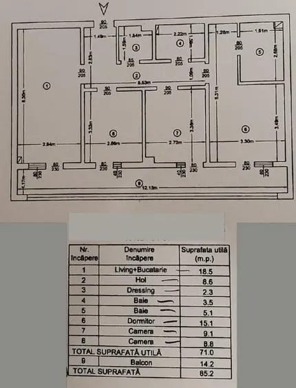 Ap 4 cam parcare şi boxă, etaj 1, mobilat si utilat,Păcurari - foto 17