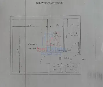 Apartament 1 camera decomandat de vanzare in Alexandru cel Bun | 32 mp | Centrala proprie - foto 7
