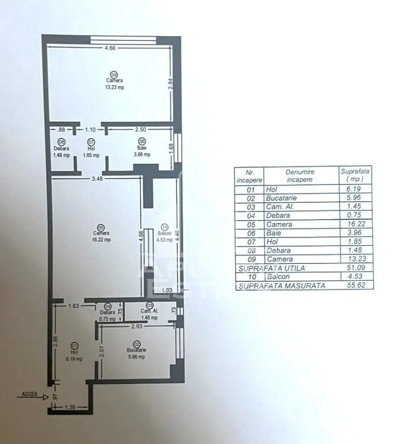 Apartament cu 2 camere, semidecomandat, conf 1, zona Sagului - foto 8