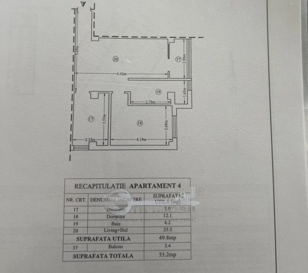 Apartament 3 camere Cug Pepiniera Tudor Neculai, etaj 1, baie cu geam, liber - foto 13