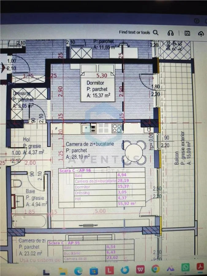 APARTAMENT 2 CAMERE | 55,92 MP + 15 MP TERASA | SOPOR 19 | CLUJ NAPOCA | 2500 EUR+TVA - foto 1