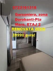 Filmare! RENOVATA 2025! Garsoniera, ETAJ 2,  MOBILATA si UTILATA, zona Dorobanti - Braila