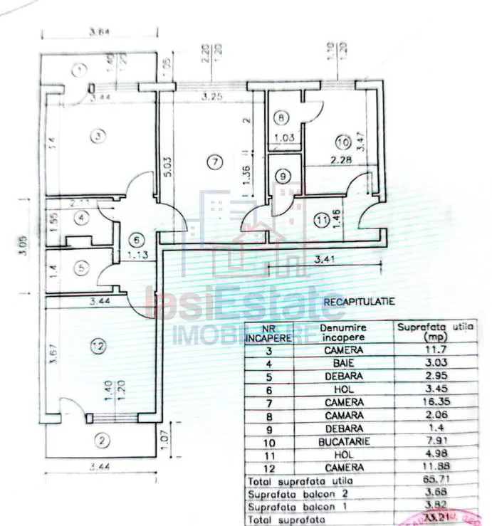 Apartament 3 camere Podu Ros - foto 2