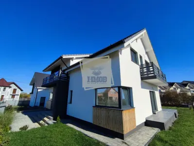 Casa moderna 5 camere teren 490 mp terasa acopertia in Cristian - Cristian