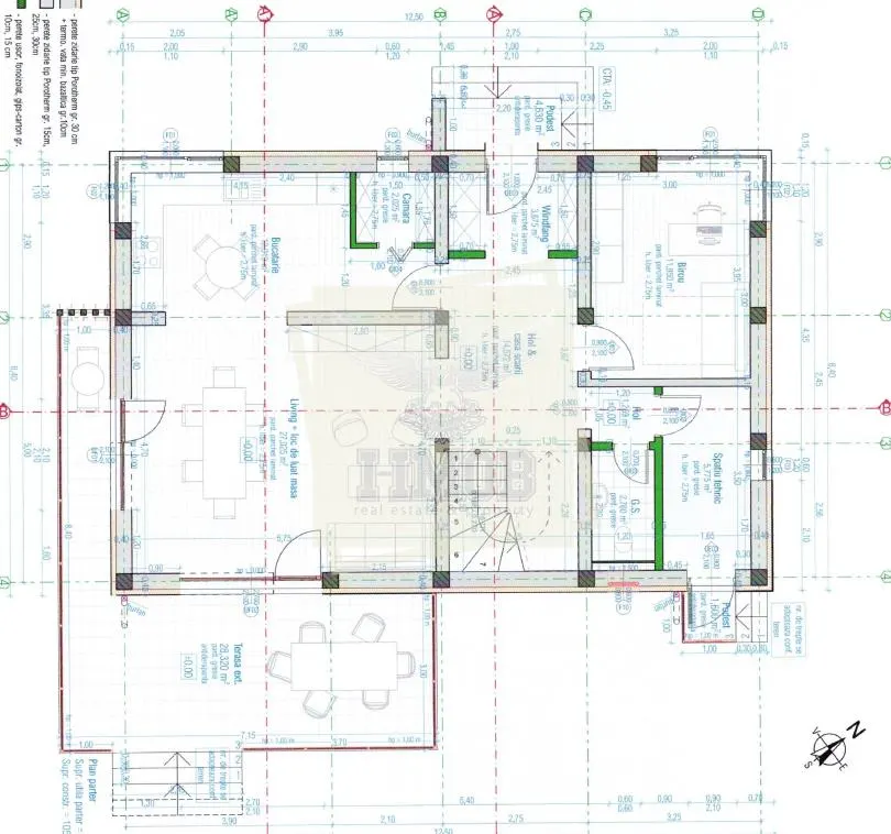 Casa moderna 5 camere teren 490 mp terasa acopertia in Cristian - foto 23