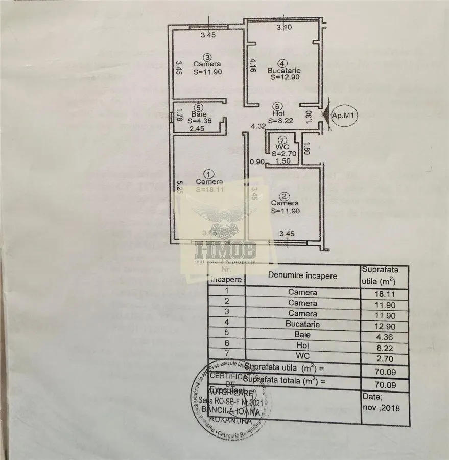 Apartament 3 camere 70 mp utili Vasile Aaron - foto 12