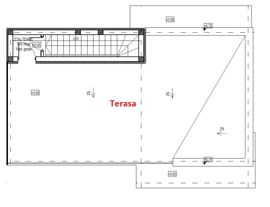 Ap. 3 camere 2bai + terasa zona Rediu - foto 12