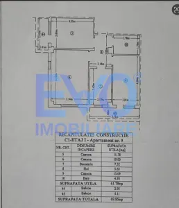 Apartament 3 camere, 70mp, 2 balcoane,  loc de parcare, AC, Valea Lupului - foto 7