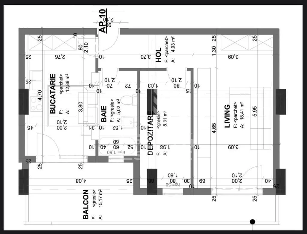 Apartament cu 2 camere, decomandat, loc subteran, zona Soarelui - foto 10
