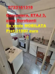 ETAJ 3! Garsoniera, zona Dorobanti! Se vinde MOBILATA! - Braila